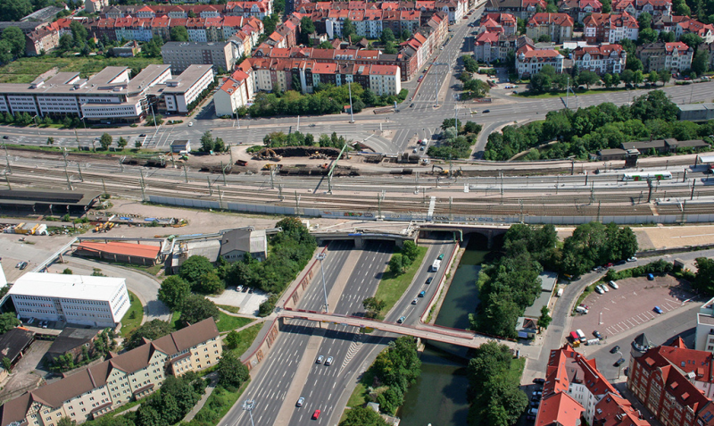 Erfurt railway hub